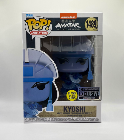 Funko Pop Animation Nickelodeon - Avatar The Last Airbender Kyoshi #1489 Vinyl Figure Glow In The Dark Entertainment Earth Exclusive