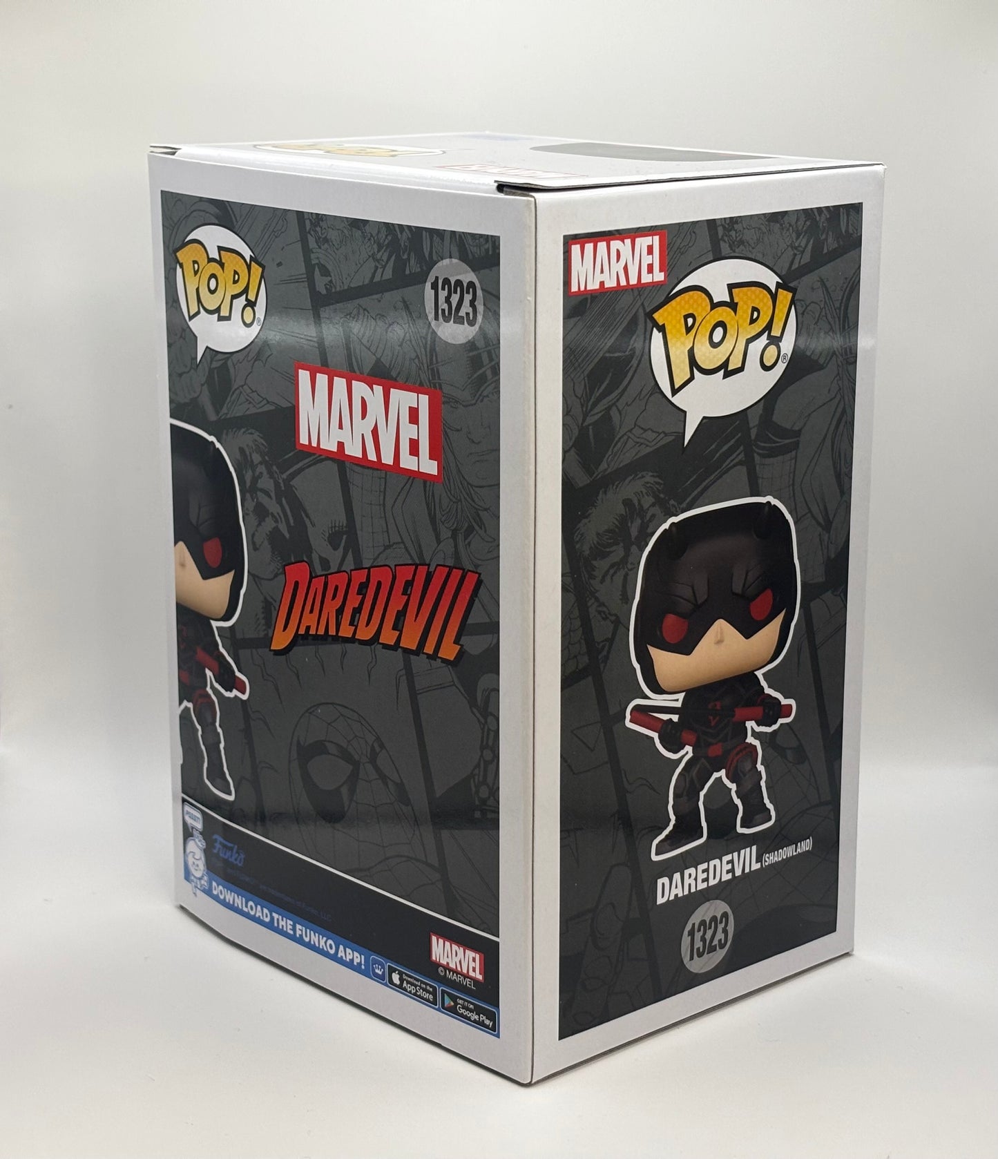 Funko Pop Marvel Daredevil Shadowland #1323 Vinyl Figure Entertainment Earth Exclusive