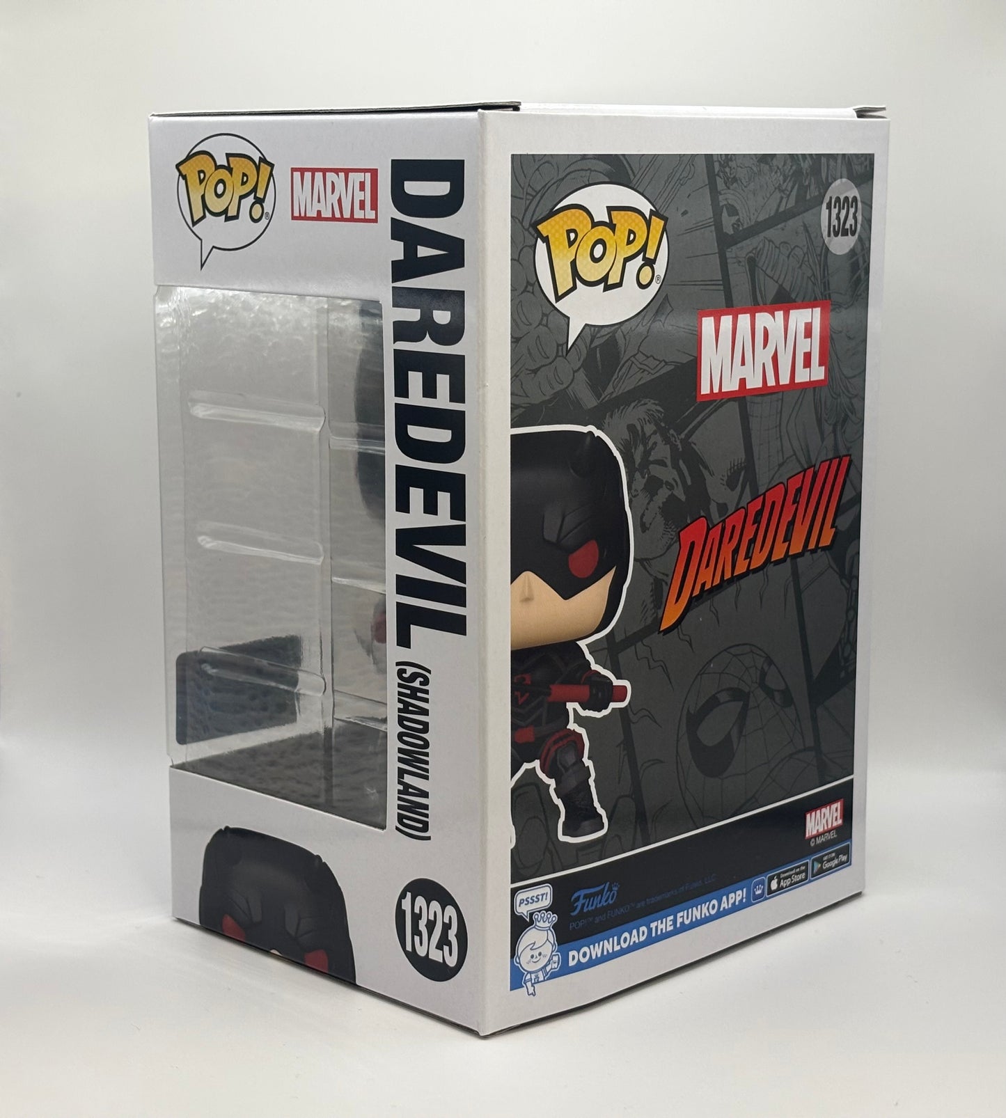 Funko Pop Marvel Daredevil Shadowland #1323 Vinyl Figure Entertainment Earth Exclusive